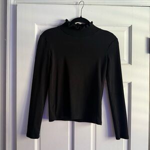 ZARA Women's Black Mock Neck Long Sleeve Size S